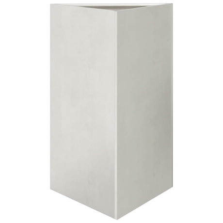 Garden Planter Triangular 50x43x75 cm Stainless Steel