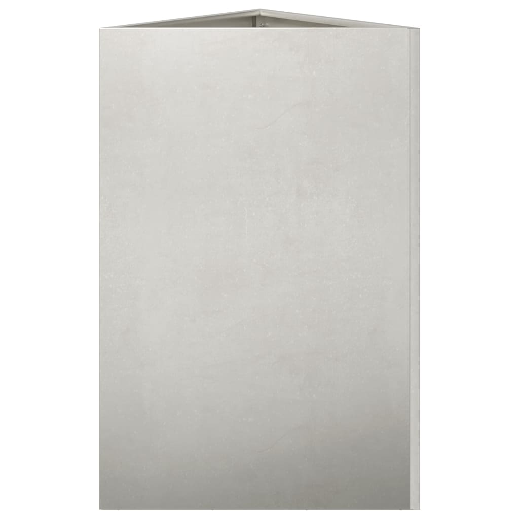 Garden Planter Triangular 50x43x75 cm Stainless Steel