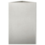 Garden Planter Triangular 50x43x75 cm Stainless Steel
