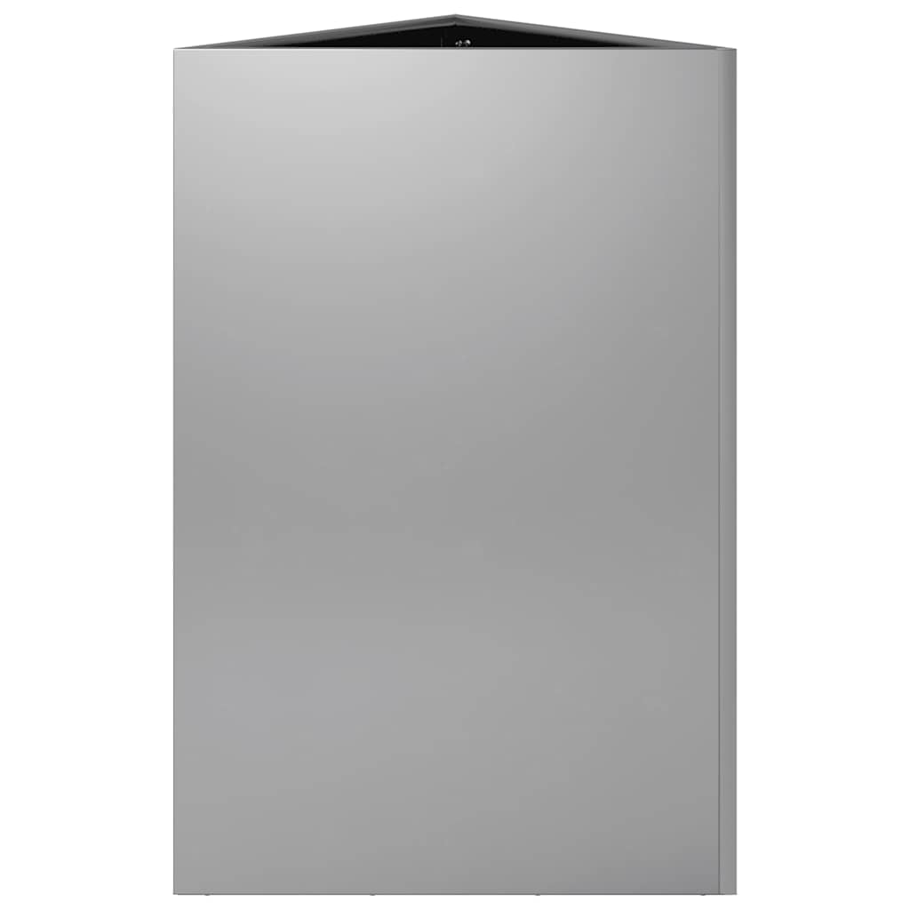 Garden Planter Triangular 50x43x75 cm Galvanized Steel