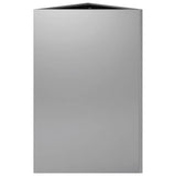 Garden Planter Triangular 50x43x75 cm Galvanized Steel