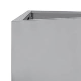 Garden Planter Triangular 50x43x75 cm Galvanized Steel