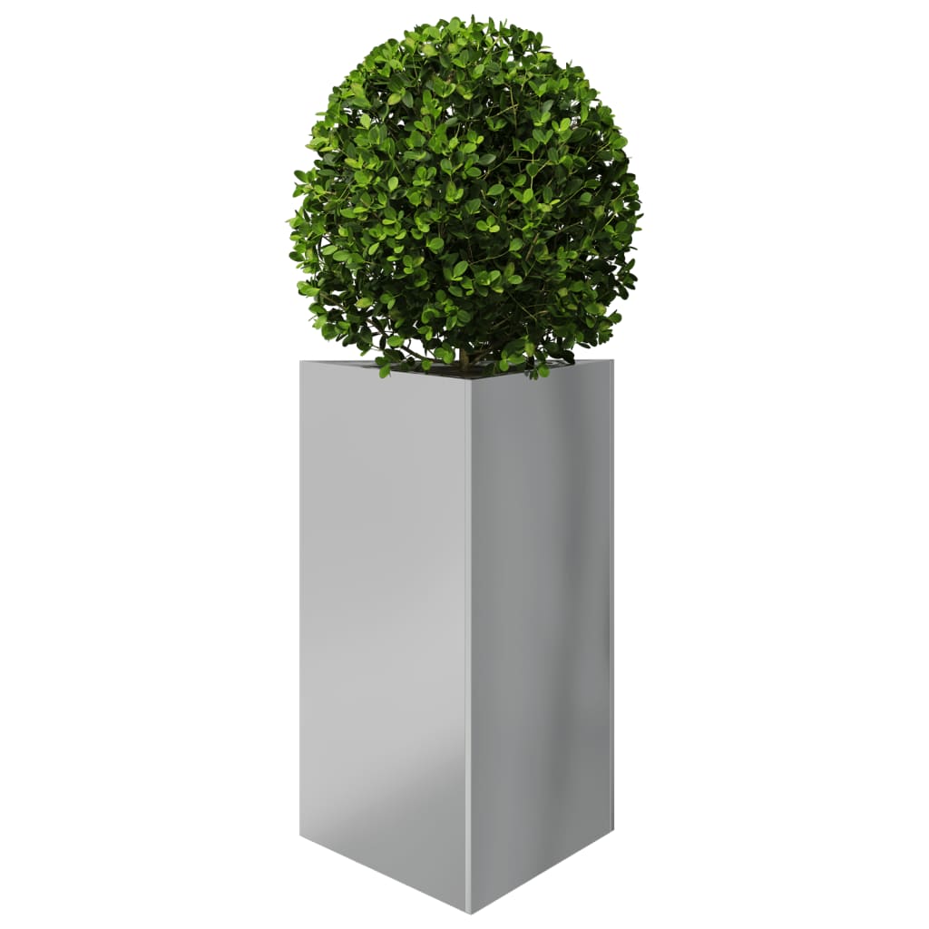 Garden Planters 2 pcs Triangular 50x43x75 cm Galvanized Steel