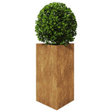 Garden Planters 2 pcs Triangular 50x43x75 cm Weathering Steel