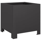 Garden Planter Black 30x30x30 cm Steel