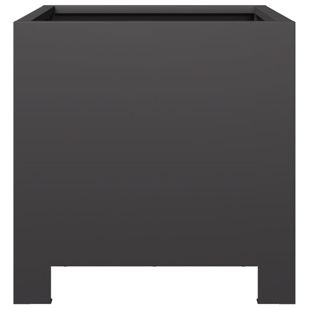 Garden Planter Black 30x30x30 cm Steel