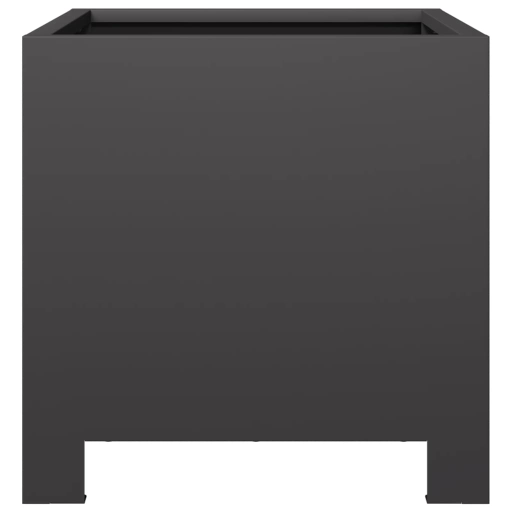 Garden Planter Black 30x30x30 cm Steel