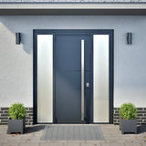 Garden Planters 2 pcs Anthracite 30x30x30 cm Steel