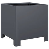 Garden Planters 2 pcs Anthracite 30x30x30 cm Steel