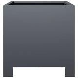 Garden Planters 2 pcs Anthracite 30x30x30 cm Steel