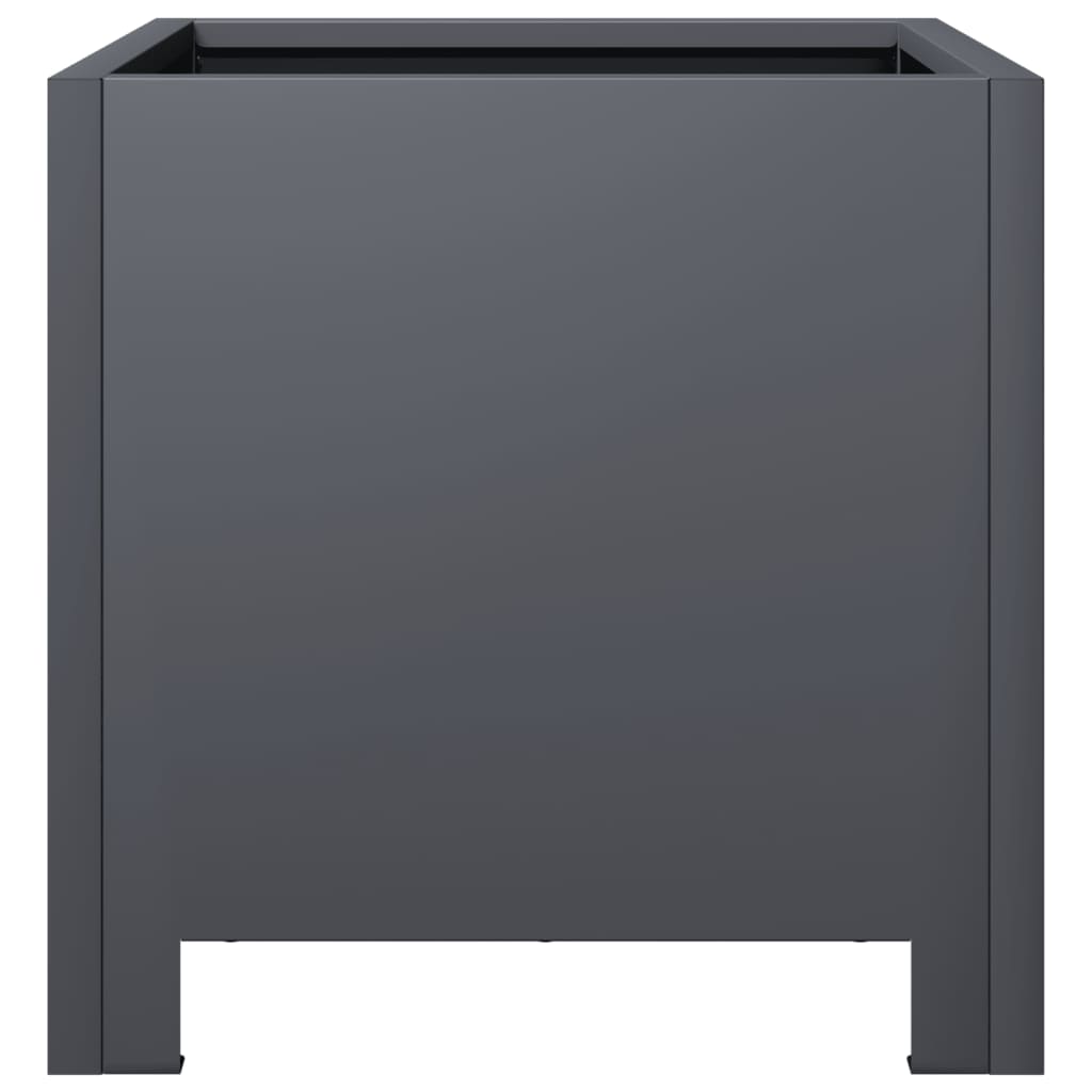 Garden Planters 2 pcs Anthracite 30x30x30 cm Steel