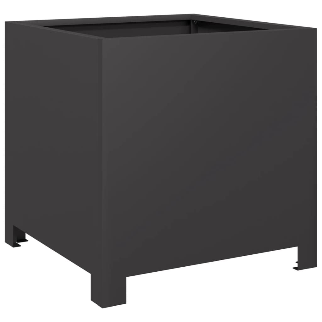 Garden Planter Black 40x40x40 cm Steel