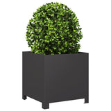 Garden Planter Black 40x40x40 cm Steel