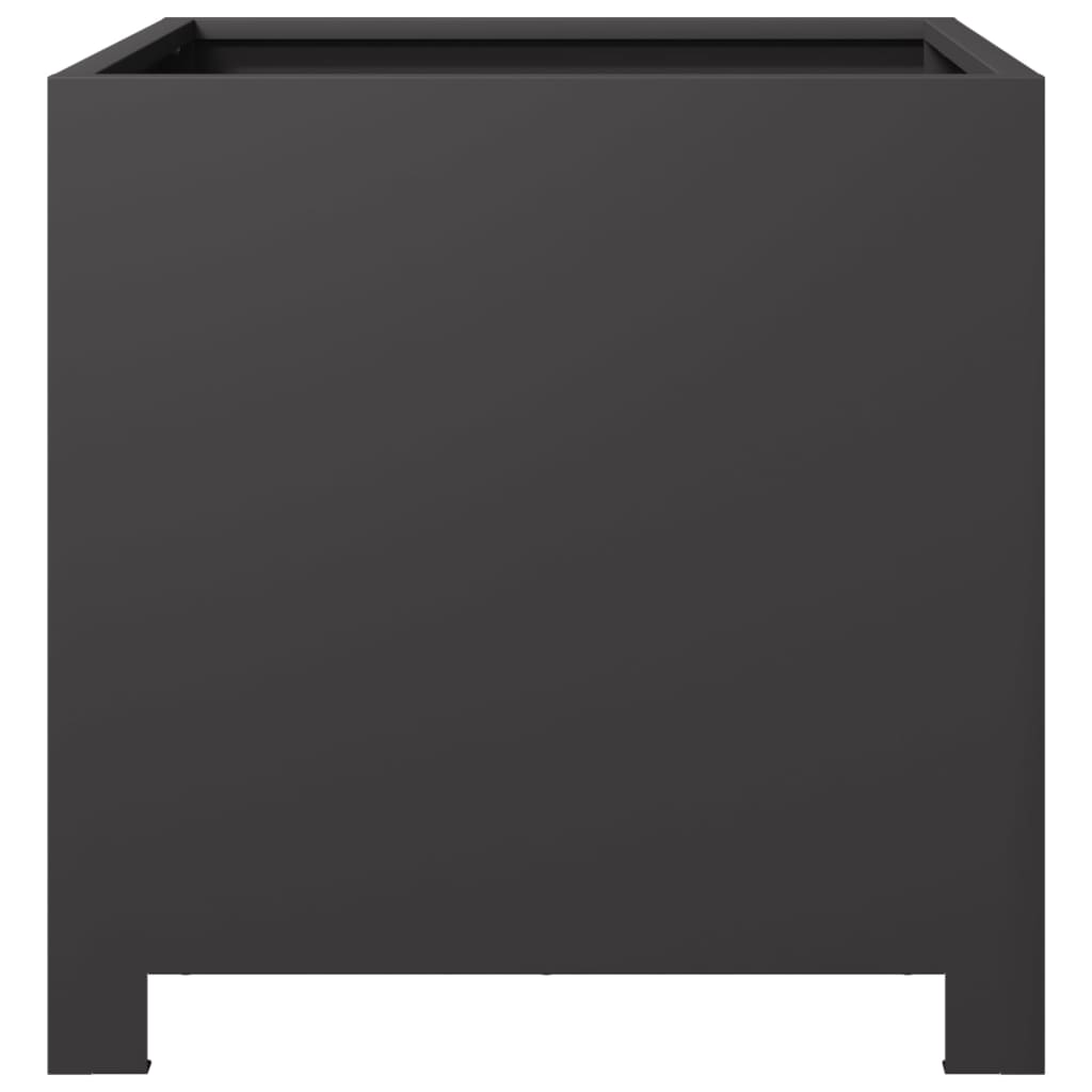 Garden Planter Black 40x40x40 cm Steel