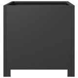 Garden Planter Black 40x40x40 cm Steel