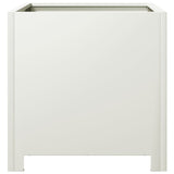 Garden Planter White 40x40x40 cm Steel