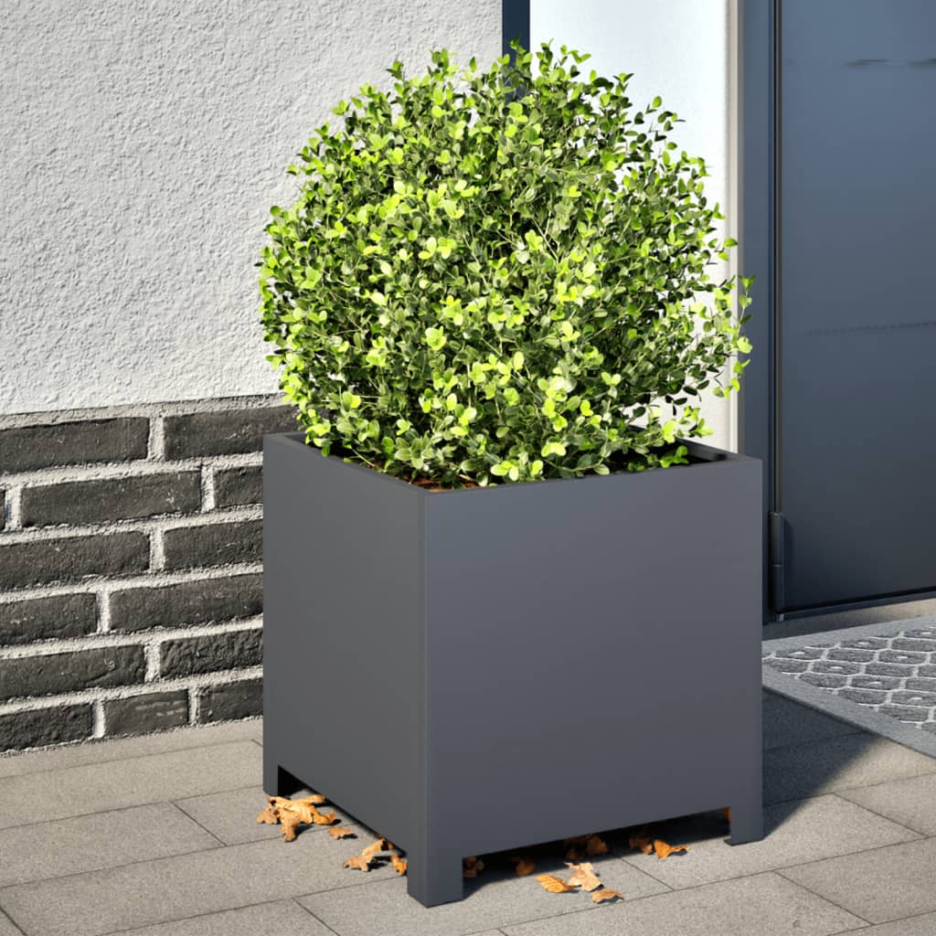 Garden Planter Anthracite 40x40x40 cm Steel