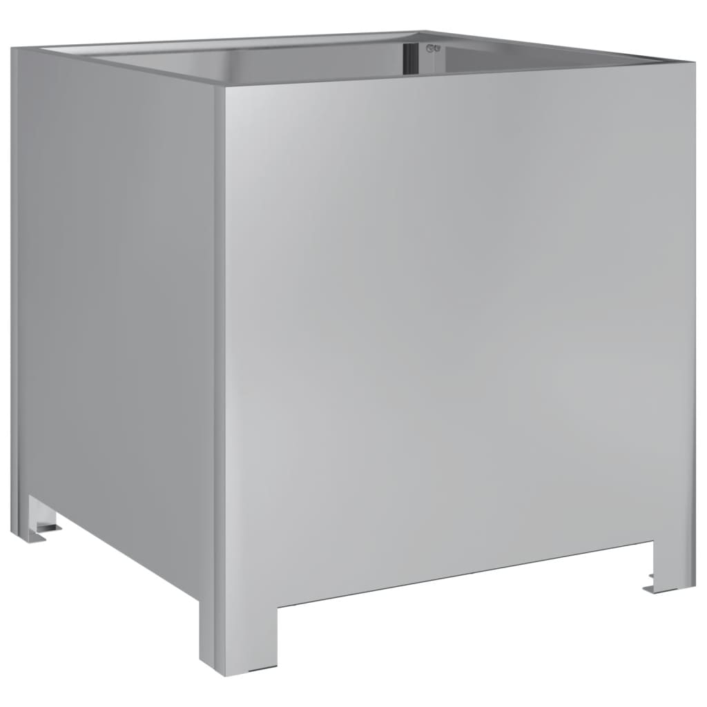 Garden Planter 40x40x40 cm Galvanised Steel