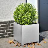 Garden Planters 2 pcs 40x40x40 cm Galvanised Steel