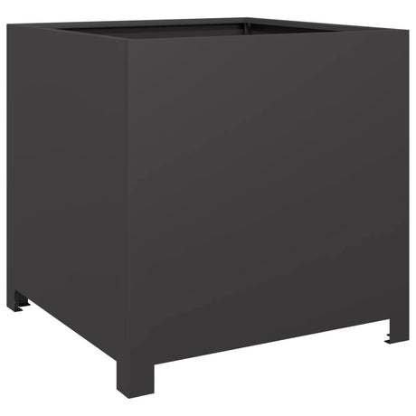 Garden Planter Black 50x50x50 cm Steel