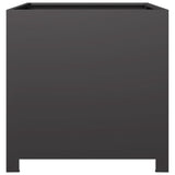 Garden Planter Black 50x50x50 cm Steel