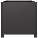 Garden Planter Black 50x50x50 cm Steel