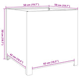 Garden Planter White 50x50x50 cm Steel
