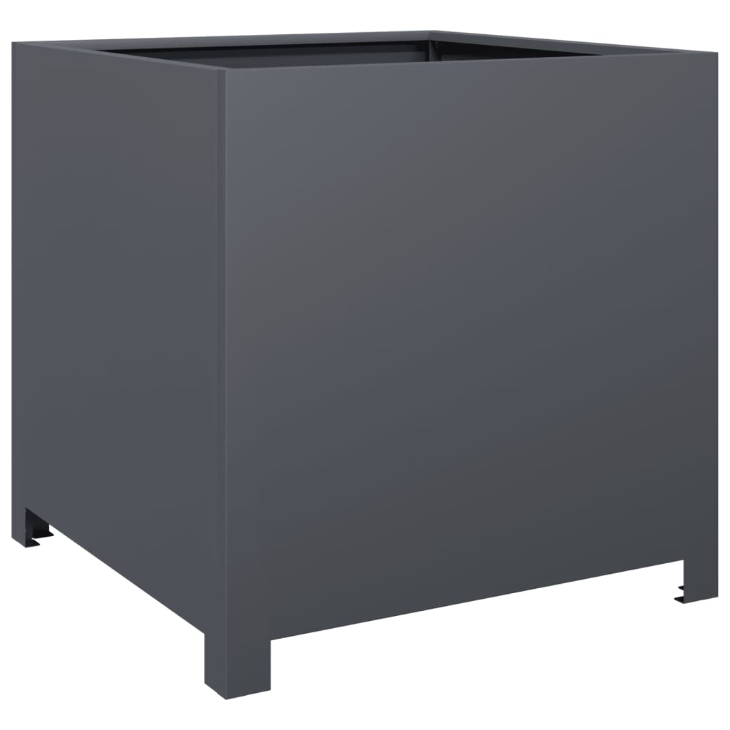 Garden Planter Anthracite 50x50x50 cm Steel