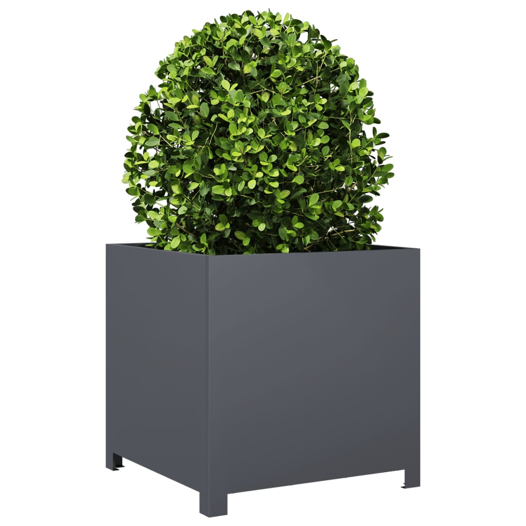 Garden Planter Anthracite 50x50x50 cm Steel