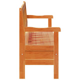 Outdoor Bench Brown 119 x 76 x 44cm Solid pine wood