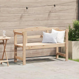 Outdoor Bench Brown 119 x 76 x 44cm Solid pine wood