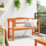 Outdoor Bench Brown 119 x 76 x 44cm Solid pine wood