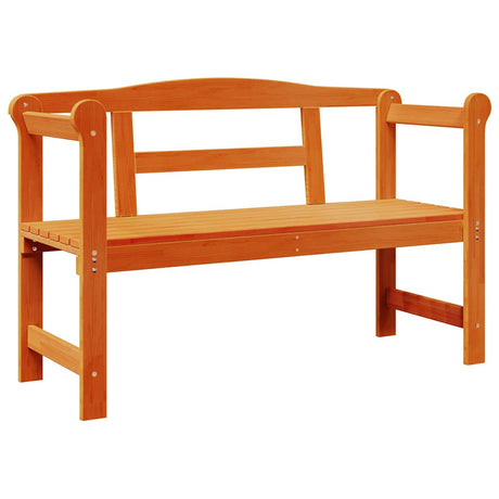 Outdoor Bench Brown 119 x 76 x 44cm Solid pine wood