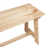 Outdoor Bench Brown 119 x 35 x 47cm Solid pine wood