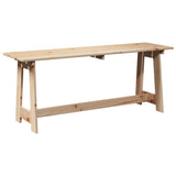 Outdoor Bench Brown 119 x 35 x 47cm Solid pine wood