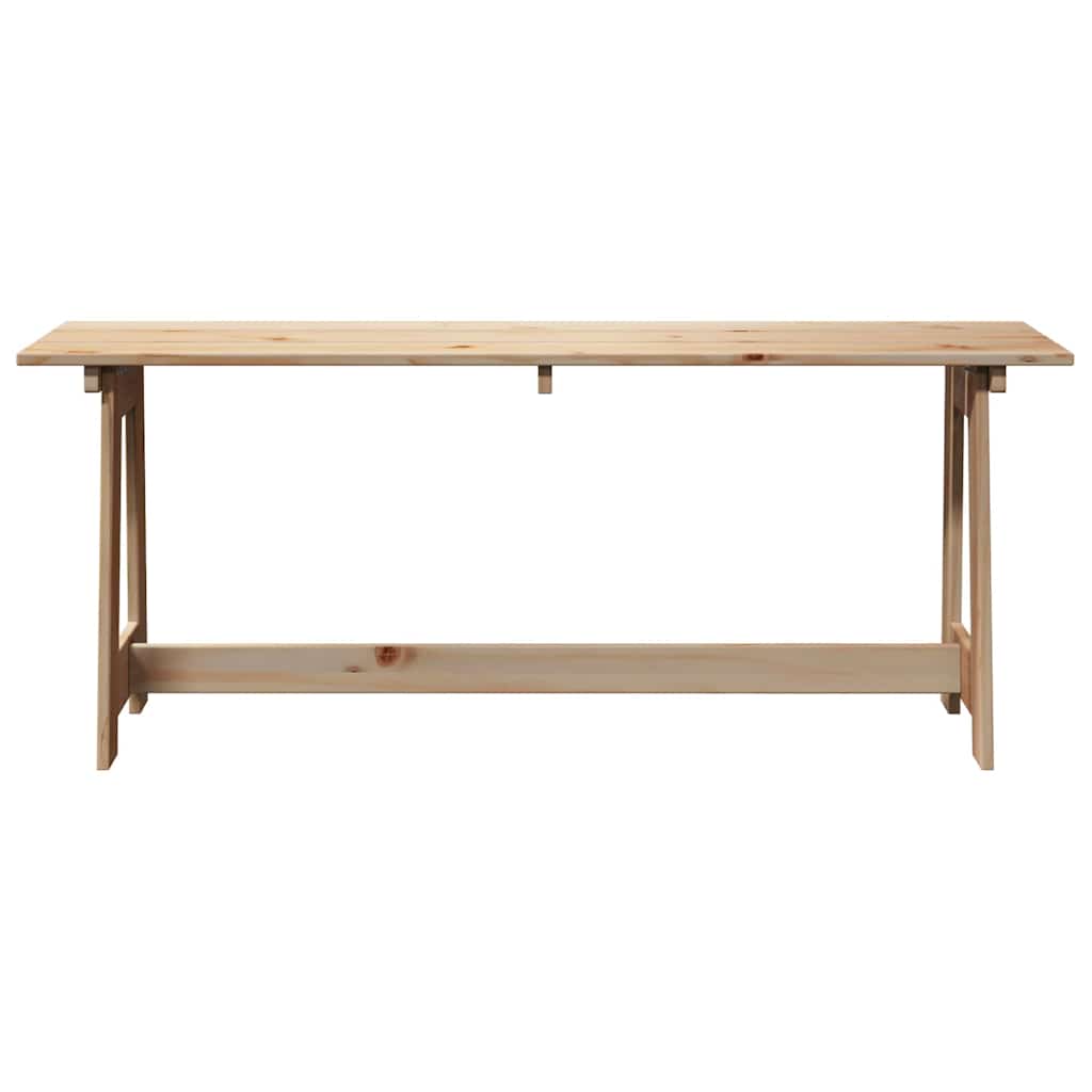 Outdoor Bench Brown 119 x 35 x 47cm Solid pine wood