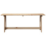 Outdoor Bench Brown 119 x 35 x 47cm Solid pine wood