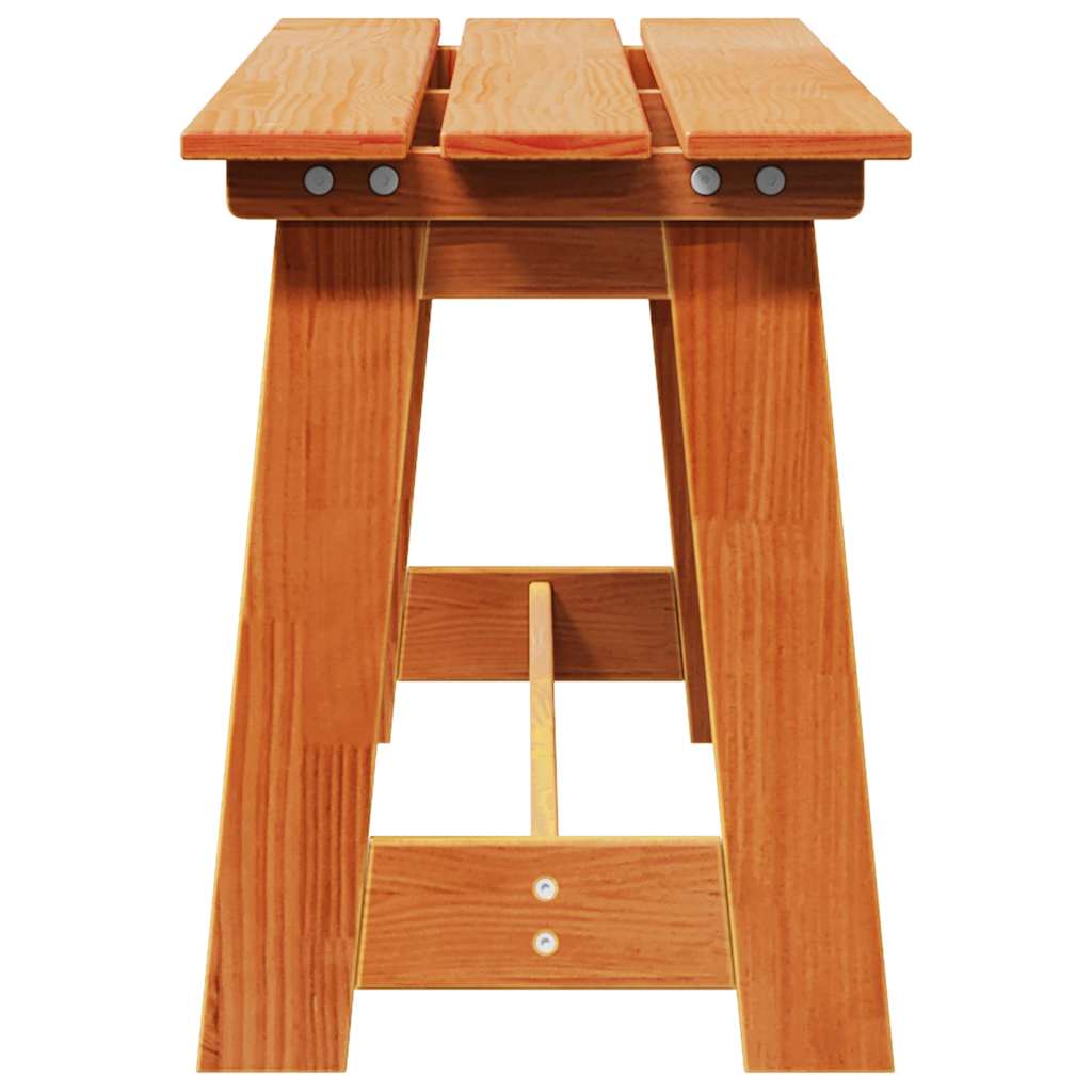 Outdoor Bench Brown 119 x 47 x 35 cm Solid Pine Wood