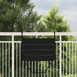 Hanging Balcony Table Black 60 x 39 x 65 cm Steel
