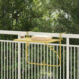 Hanging Balcony Table Gold 60 x 39 x 65 cm Steel