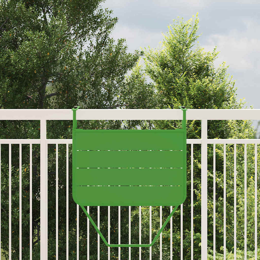 Hanging Balcony Table Green 60 x 39 x 65 cm Steel