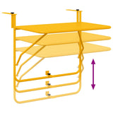 Hanging Balcony Table Yellow 60 x 39 x 65 cm Steel