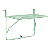 Hanging Balcony Table Mint green 60 x 39 x 65 cm Steel