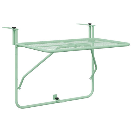 Hanging Balcony Table Mint green 60 x 39 x 65 cm Steel