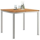 Outdoor Dining Table Brown 90 x 90 x 75 cm Solid acacia wood