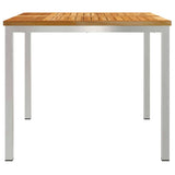 OutdoorDiningTable Brown 90x90x75cm SolidTeakwood