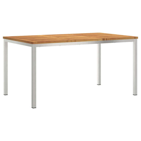 Outdoor Dining Table Brown 150 x 90 x 75 cm Solid acacia wood