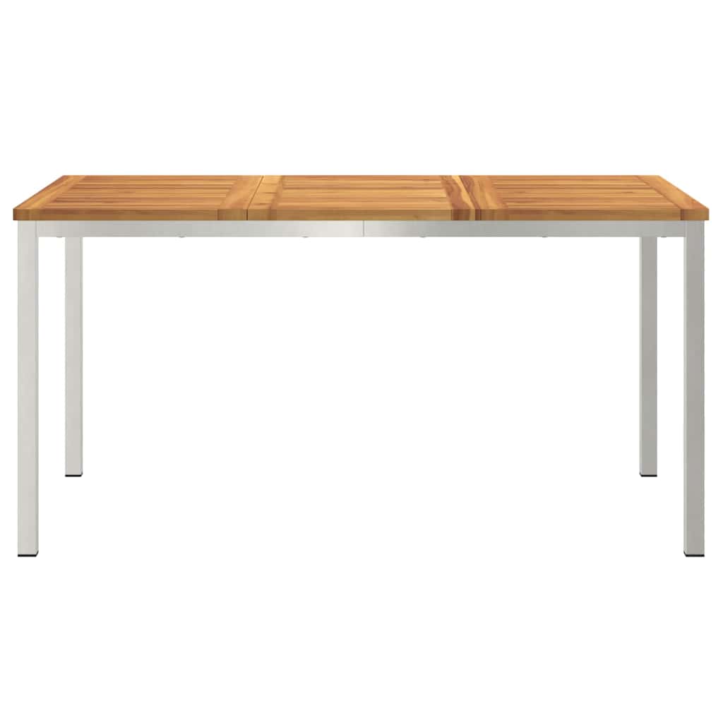 Outdoor Dining Table Brown 150 x 90 x 75 cm Solid acacia wood