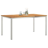 Outdoor Dining Table Brown 150 x 90 x 75 cm Solid acacia wood