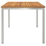 Outdoor Dining Table Brown 150 x 90 x 75 cm Solid acacia wood